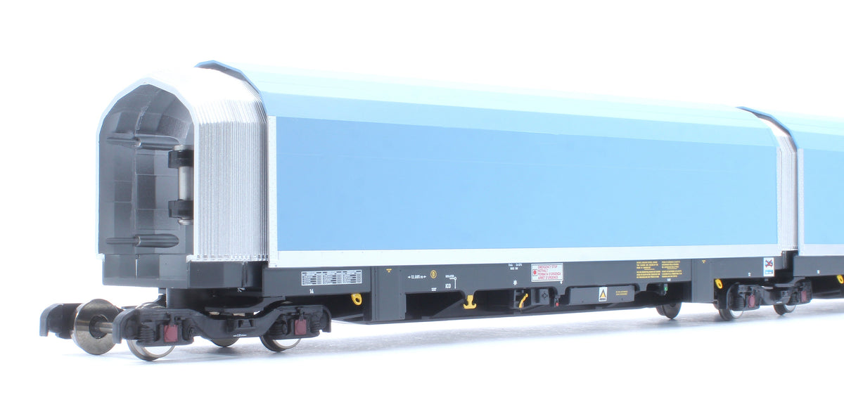 Pre-Owned OO/4mm 5-car Arbel WIA car carrier with DB branding. Wagon number 85 70 4971 007-5