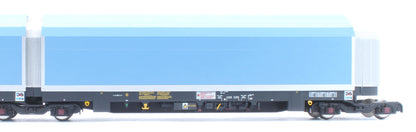 Pre-Owned OO/4mm 5-car Arbel WIA car carrier with DB branding. Wagon number 85 70 4971 007-5