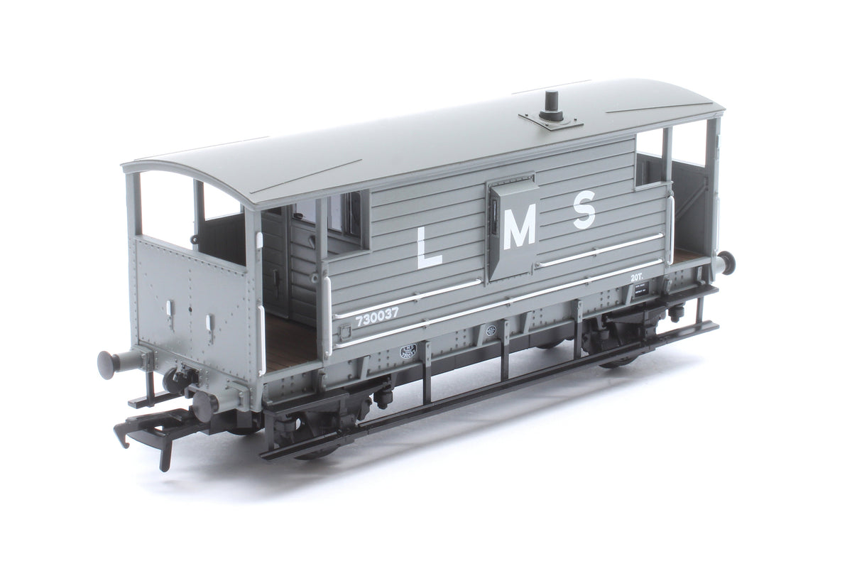 Pre-Owned LMS 20T Brake Van LMS (L M S) Grey No. 730037