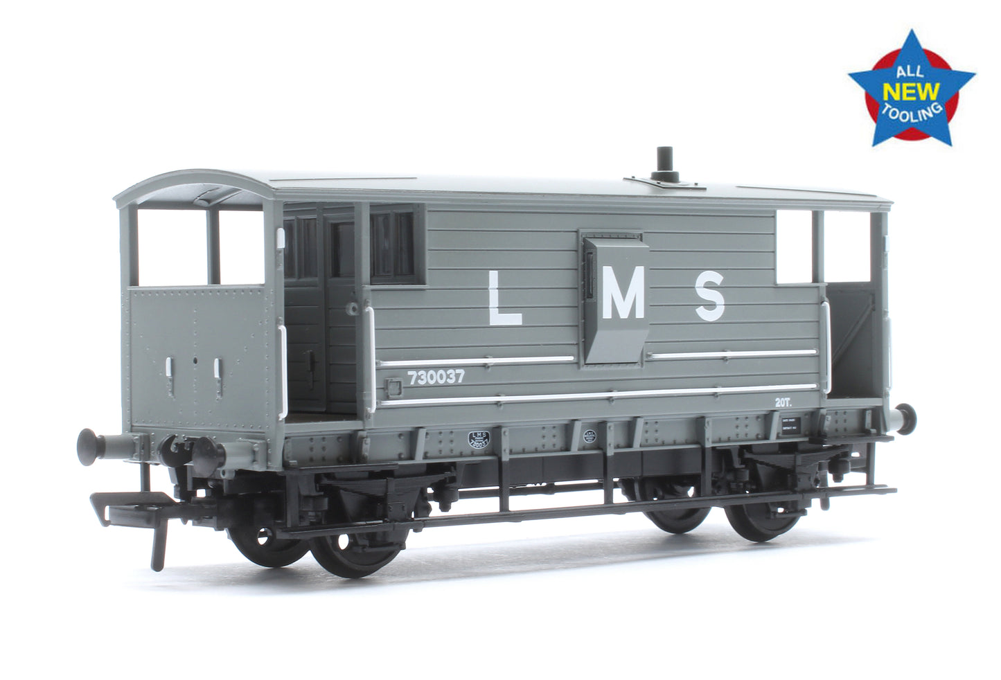 LMS 20T Brake Van LMS (L M S) Grey No. 730037