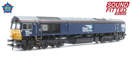Class 66/3 66304 DRS Compass (Small Logo) Diesel Locomotive - Deluxe DCC Sound