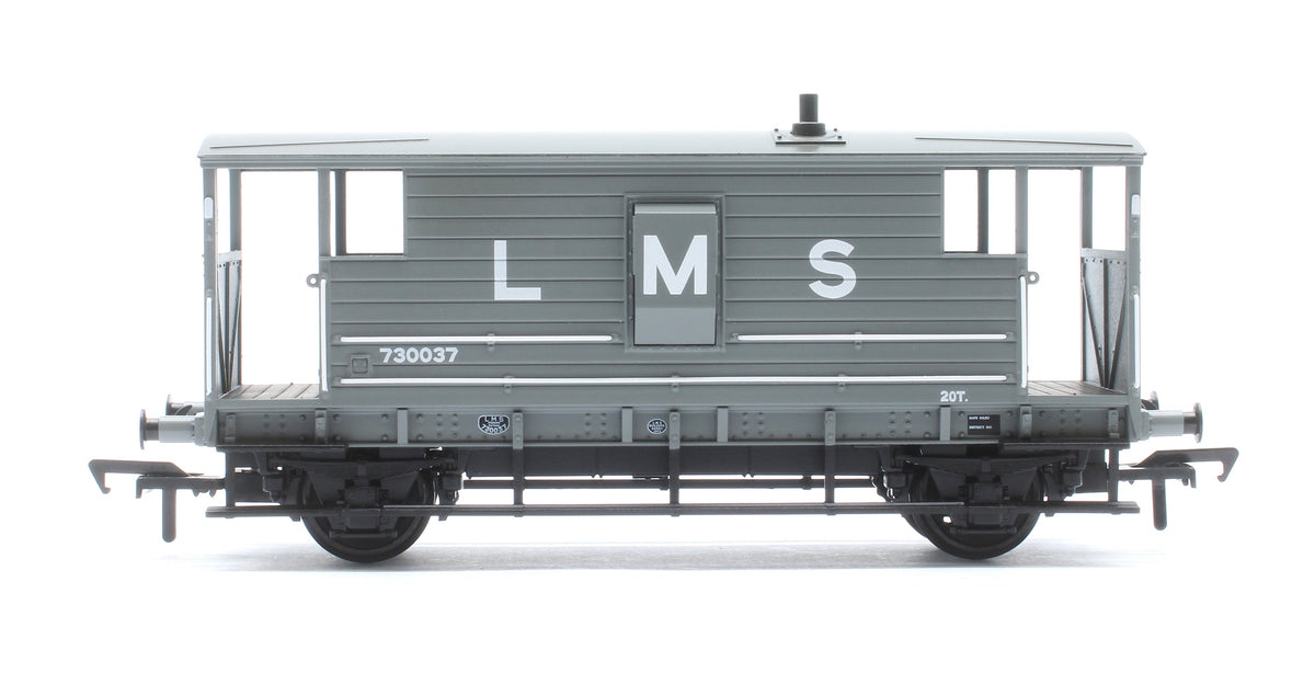 Pre-Owned LMS 20T Brake Van LMS (L M S) Grey No. 730037