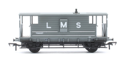 Pre-Owned LMS 20T Brake Van LMS (L M S) Grey No. 730037