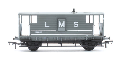 LMS 20T Brake Van LMS (L M S) Grey No. 730037