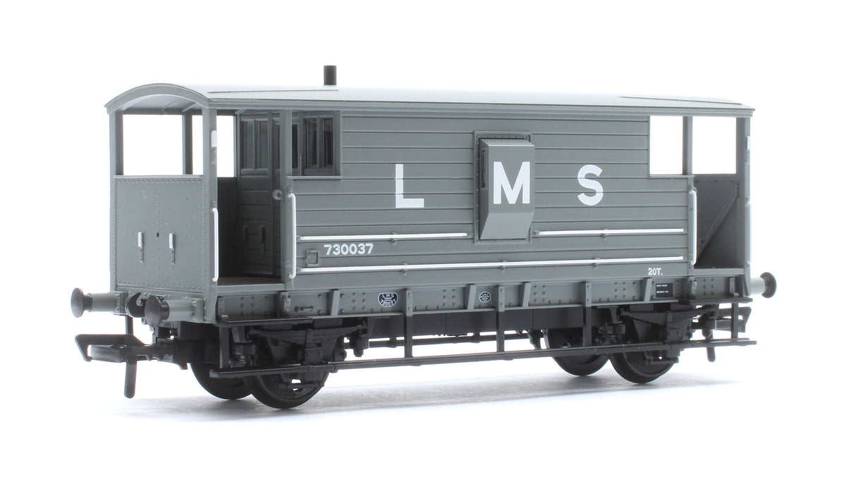 Pre-Owned LMS 20T Brake Van LMS (L M S) Grey No. 730037