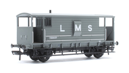 Pre-Owned LMS 20T Brake Van LMS (L M S) Grey No. 730037