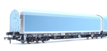 Pre-Owned OO/4mm 5-car Arbel WIA car carrier with DB branding. Wagon number 85 70 4971 007-5