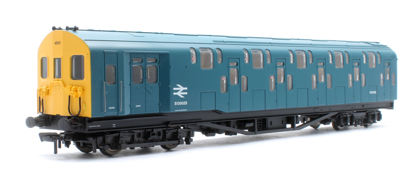 Bulleid Class 4DD Double Decker 4 Car EMU 4001/4901 BR Blue with Full Yellow Ends - DCC Fitted
