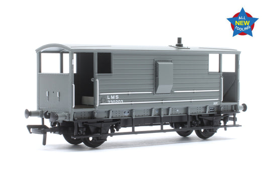 LMS 20T Brake Van LMS (LMS) Grey No. 730203