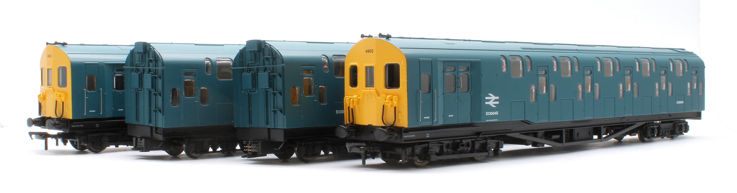 Bulleid Class 4DD Double Decker 4 Car EMU 4002/4902 BR Blue with Full Yellow Ends - Sound Fitted