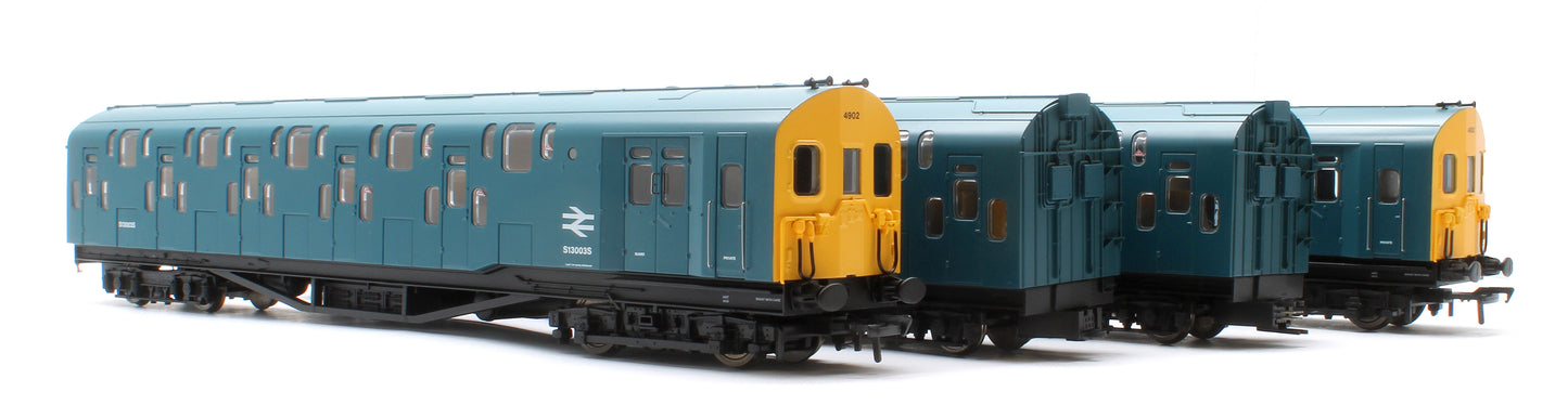 Bulleid Class 4DD Double Decker 4 Car EMU 4002/4902 BR Blue with Full Yellow Ends