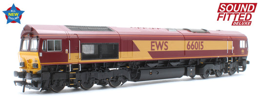 Class 66/0 66015 EWS Diesel Locomotive - Deluxe DCC Sound