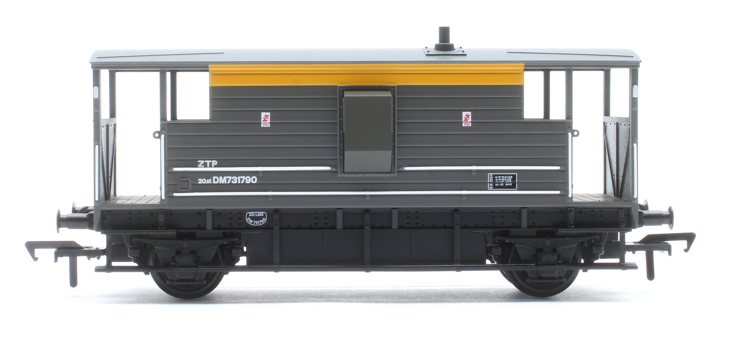 LMS 20T Brake Van BR Engineers Grey & Yellow No. DM731790