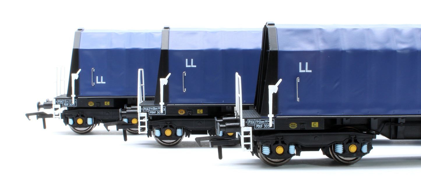 PXA01 TP(C) Set of 3 PXA Steel Coil Carrier PD Blue with LL Lettering No.3041/3051/3057