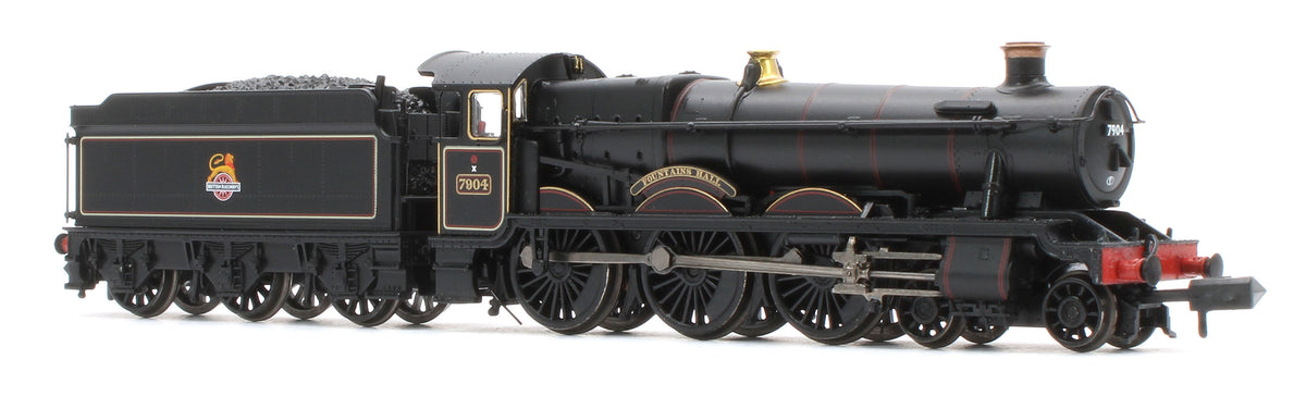 372-451SF GWR 'Modified Hall' 7904 'Fountains Hall' BR Lined Black (Early Emblem) Steam Locomotive - DCC Sound