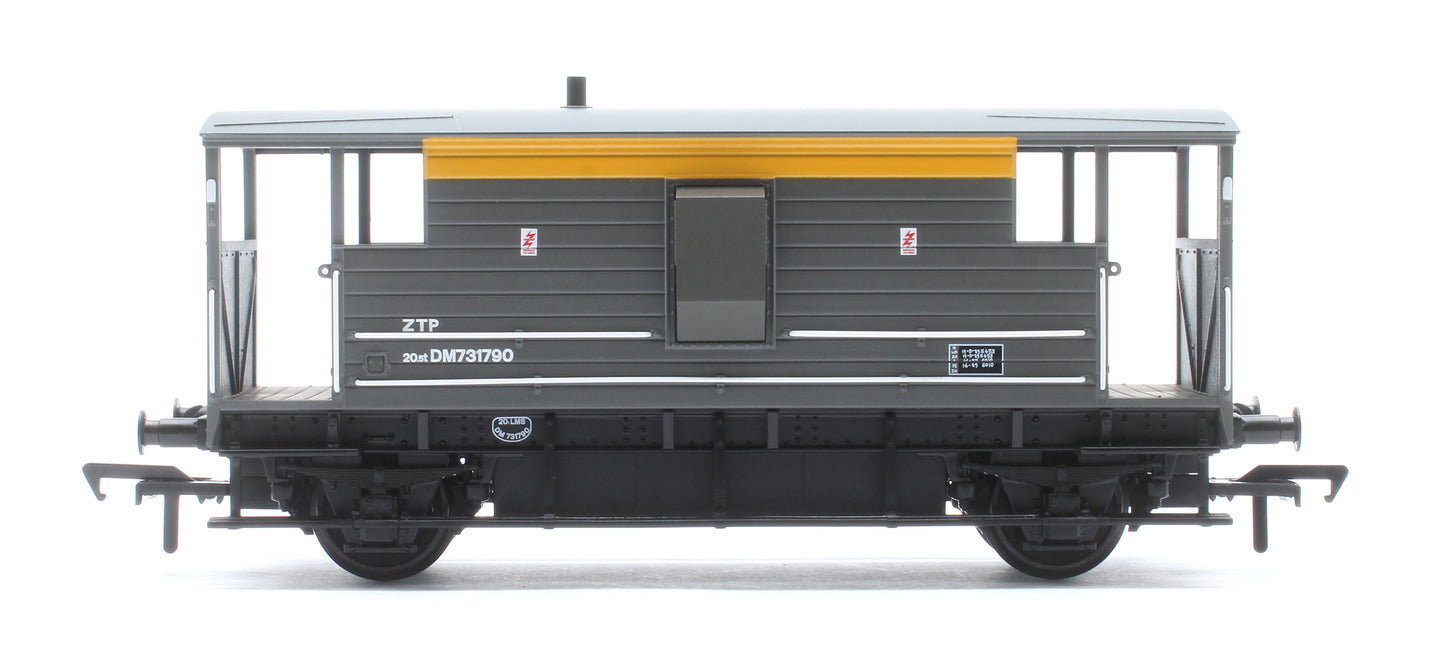 LMS 20T Brake Van BR Engineers Grey & Yellow No. DM731790
