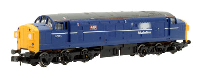 Pre-Owned 803D Class 37/0 Split Headcode Mainline Blue 37055 'RAIL Celebrity' Diesel Locomotive