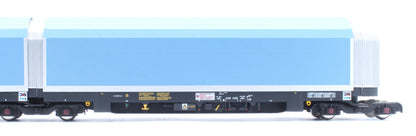 OO/4mm 5-car Arbel WIA car carrier with DB branding. Wagon number 85 70 4971 043-0