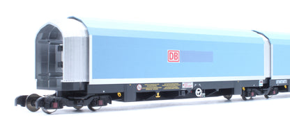 OO/4mm 5-car Arbel WIA car carrier with DB branding. Wagon number 85 70 4971 043-0
