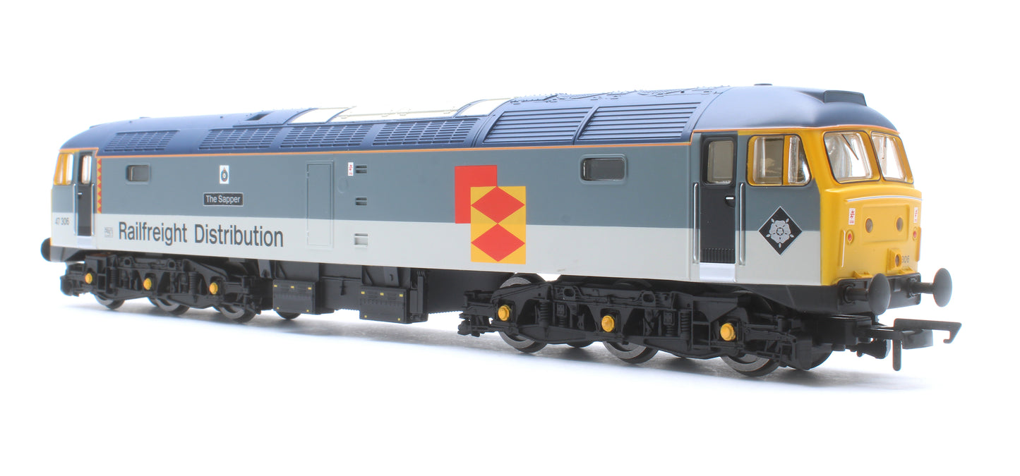 R30440TXS RailRoad Class 47 Railfreight Distribution 'The Sapper' 47306 Diesel Locomotive - DCC Sound