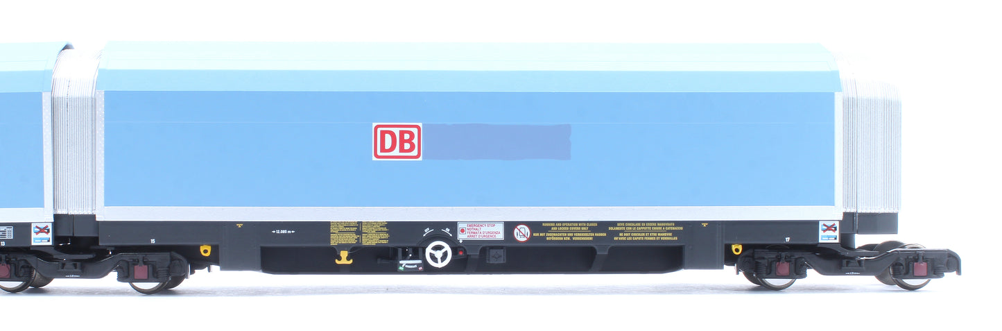 OO/4mm 5-car Arbel WIA car carrier with DB branding. Wagon number 85 70 4971 043-0