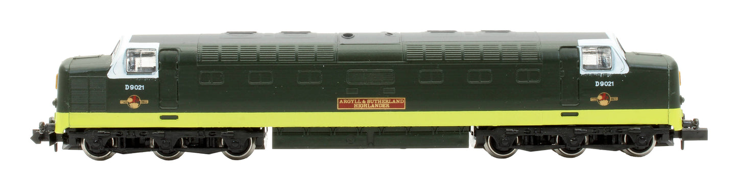 Pre-Owned 8414 Class 55 D9021 'Argyle & Sutherland Highlander' BR Two Tone Green Diesel Locomotive