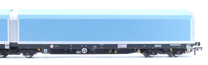 OO/4mm 5-car Arbel WIA car carrier with DB branding. Wagon number 85 70 4971 043-0