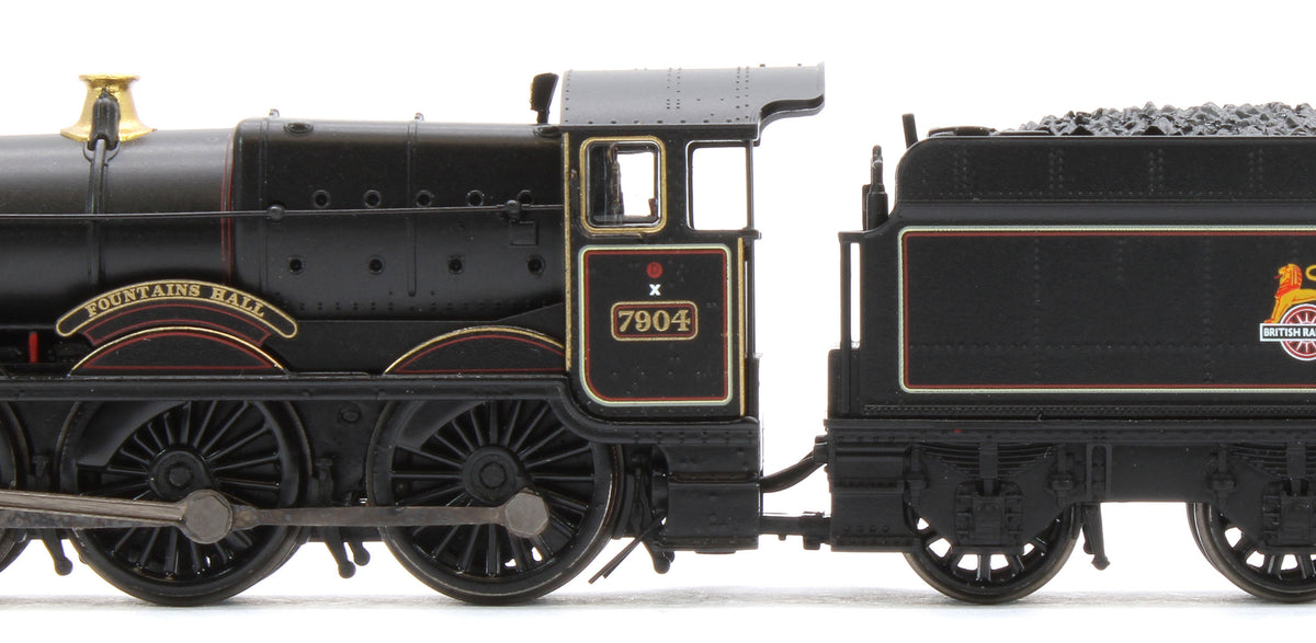 372-451 GWR 'Modified Hall' 7904 'Fountains Hall' BR Lined Black (Early Emblem) Steam Locomotive