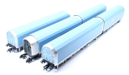 OO/4mm 5-car Arbel WIA car carrier with DB branding. Wagon number 85 70 4971 043-0