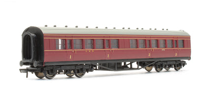 Pre-Owned 34-252B 57' Corridor 1st / 3rd Coach LMS Crimson '3619'