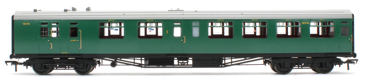 34-760 SR Bulleid Brake Composite Corridor 10" Vents BR (Ex-SR) Malachite Green No.S6718