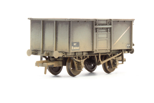 Pre-Owned 16 Ton Steel Mineral Wagon With Top Flap Doors BR Grey 'B80285' - Custom Weathered