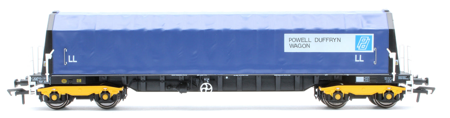 Pre-Owned PXA01 TP(D) Set of 3 PXA Steel Coil Carrier PD Blue Tops Code JSA, Yellow Bogies & OHLW Sticker No.3032/3055/3041