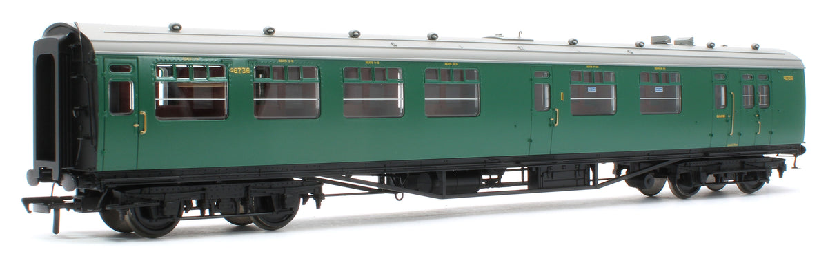 34-760A SR Bulleid Brake Comp. Corridor 10" Vents BR (Ex-SR) Malachite Green No.S6736