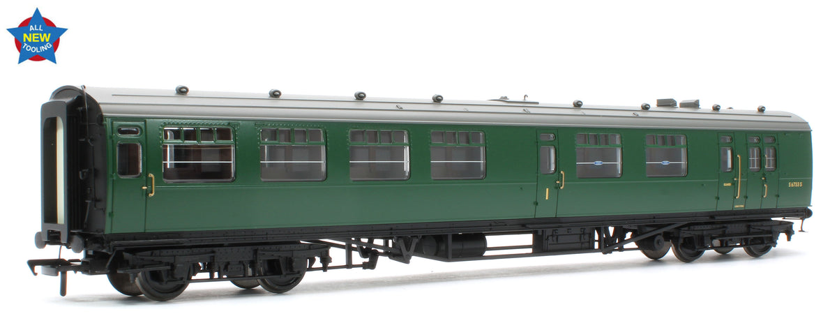 34-761 SR Bulleid Brake Composite Corridor 10" Vents BR (SR) Green No.S6733S