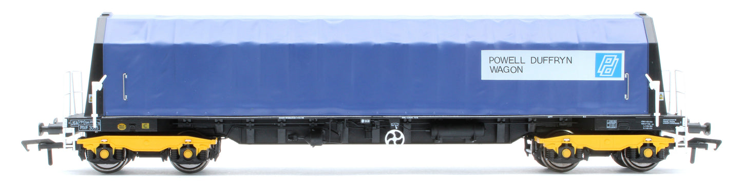 Pre-Owned PXA01 TP(D) Set of 3 PXA Steel Coil Carrier PD Blue Tops Code JSA, Yellow Bogies & OHLW Sticker No.3032/3055/3041