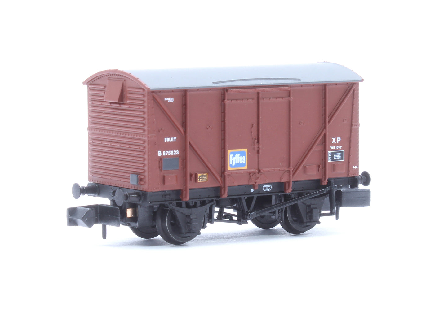 BR 12T Plywood Fruit Van BR Bauxite (Late) 'Fyffes' No.B875823