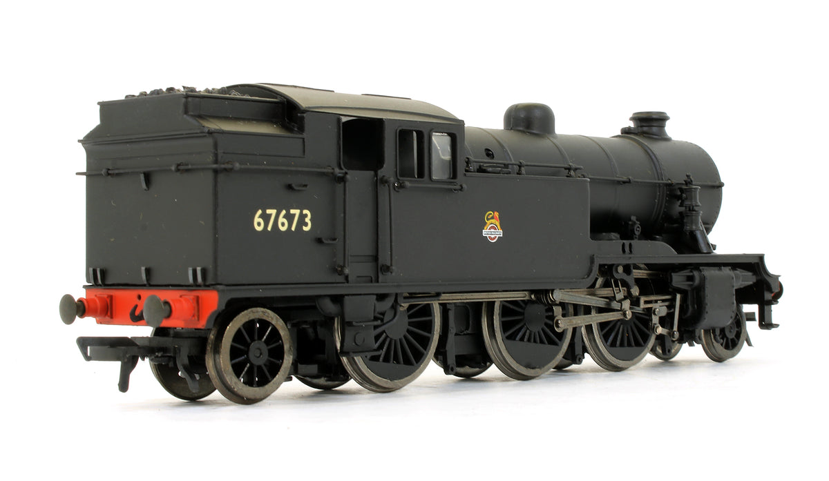 Pre-Owned 31-609 V3 Tank 67673 BR Plain Black Early Emblem With Westinghouse Pump Steam Locomotive