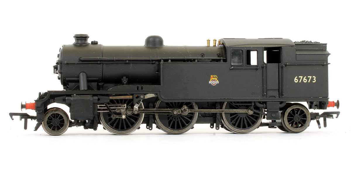 Pre-Owned 31-609 V3 Tank 67673 BR Plain Black Early Emblem With Westinghouse Pump Steam Locomotive