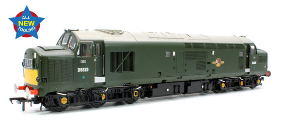 Class 37/0 Centre Headcode D6829 BR Green (Small Yellow Panels) Diesel Locomotive