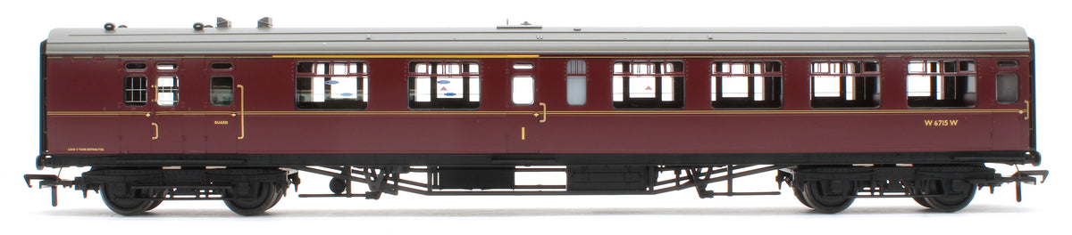 34-762 SR Bulleid Brake Composite Corridor 10" Vents BR Maroon No.W6715W