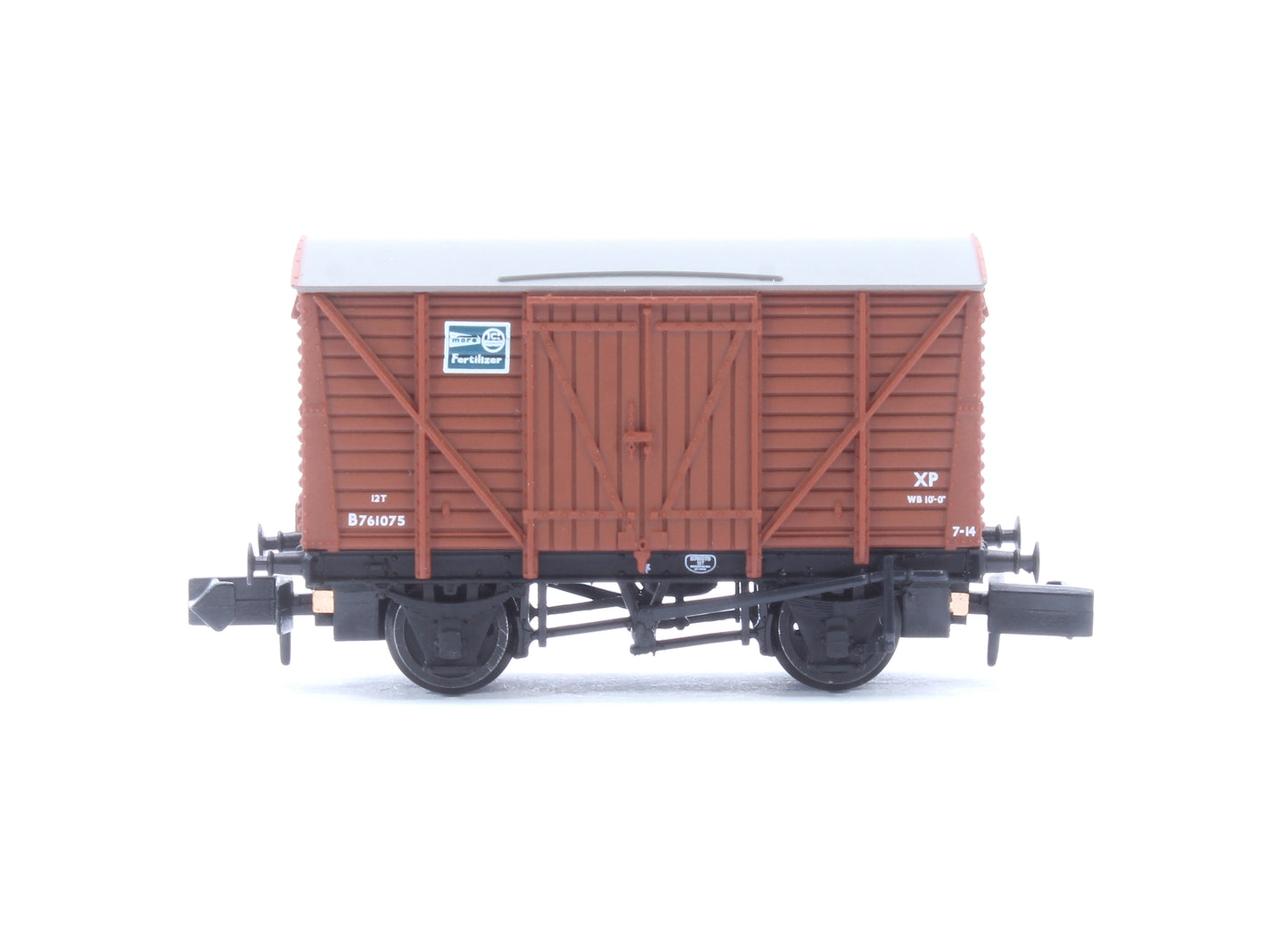 BR 12T Vent. Van Planked Sides BR Bauxite (Early) 'ICI Fertilizer' No.B761075