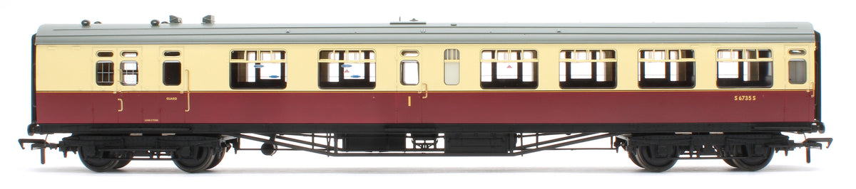 34-763 SR Bulleid Brake Composite Corridor 10" Vents BR Crimson & Cream No.S6735