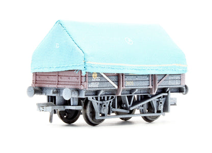 Pre-Owned BR Bauxite China Clay 5 Plank Wagon With Hood - Weathered