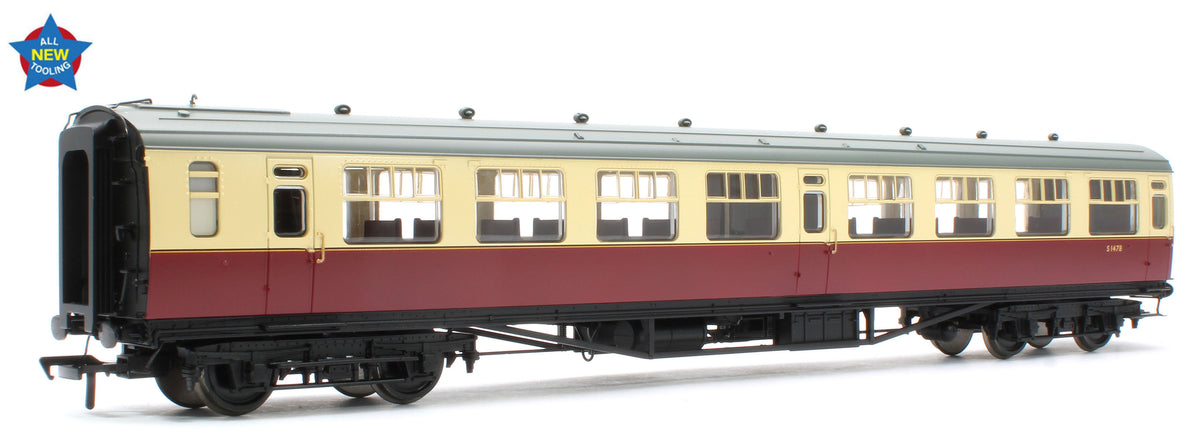 34-825 SR Bulleid Third Open 15" Vents BR Crimson & Cream No.S1478
