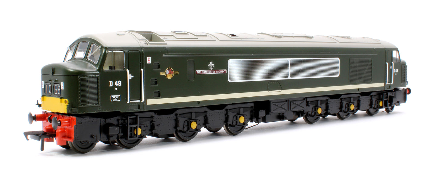 Class 45 Split Centre H/C D49 'The Manchester Regiment' BR Green (Small Yellow Panels) Diesel Locomotive