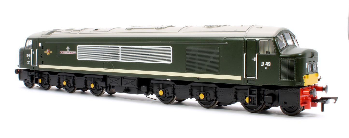 Class 45 Split Centre H/C D49 'The Manchester Regiment' BR Green (Small Yellow Panels) Diesel Locomotive - DCC Sound