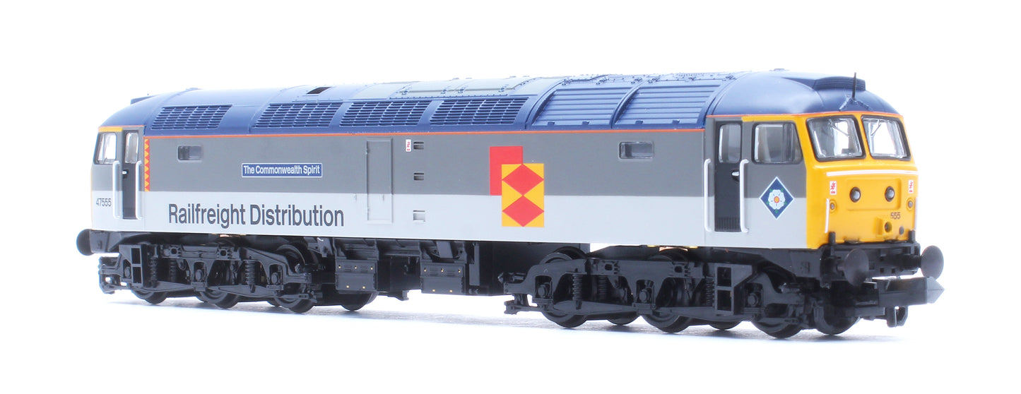 Class 47/4 47555 'The Commonwealth Spirit' BR RF Distribution European Diesel Locomotive