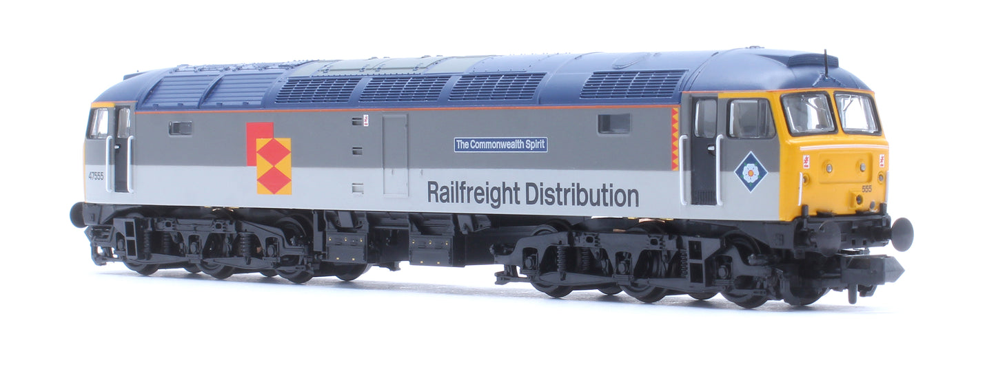 Class 47/4 47555 'The Commonwealth Spirit' BR RF Distribution European Diesel Locomotive