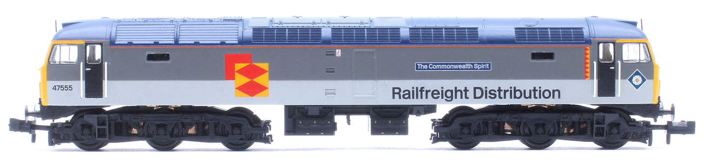 Class 47/4 47555 'The Commonwealth Spirit' BR RF Distribution European Diesel Locomotive - DCC Sound